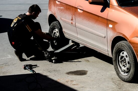 Tire service center in Veliky Novgorod