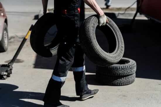 Tire service center in Veliky Novgorod