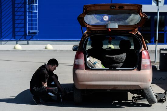 Tire service center in Veliky Novgorod