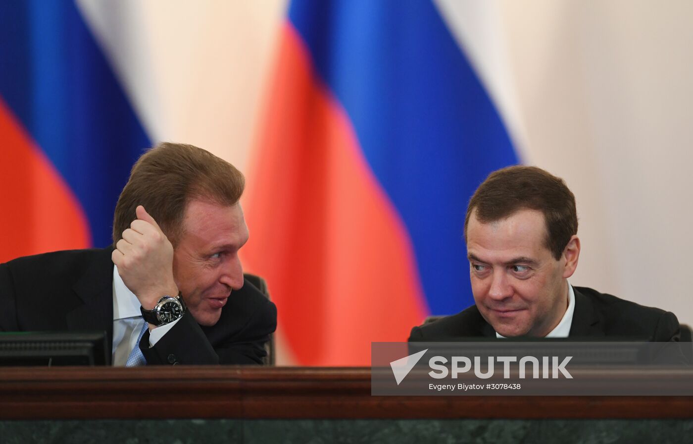 Russian Prime Minister Dmitry Medvedev attends expanded meeting of Finance Ministry Board