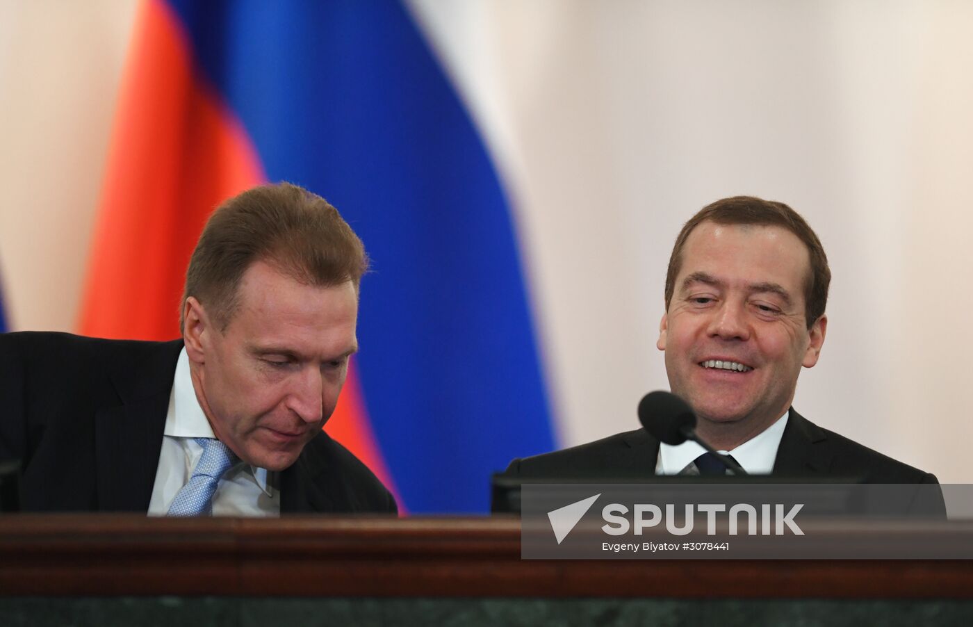 Russian Prime Minister Dmitry Medvedev attends expanded meeting of Finance Ministry Board