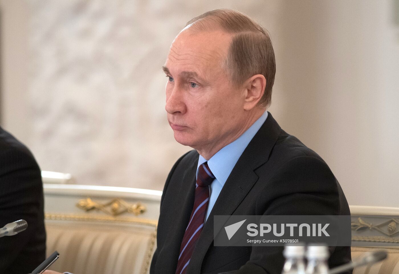 Russian President Vladimir Putin chairs meeting of Russian Pobeda (Victory) Organizing Committee