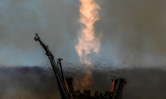 Soyuz-FG carrier rocket with manned spacecraft Soyuz MS-04 launches from Baikonur