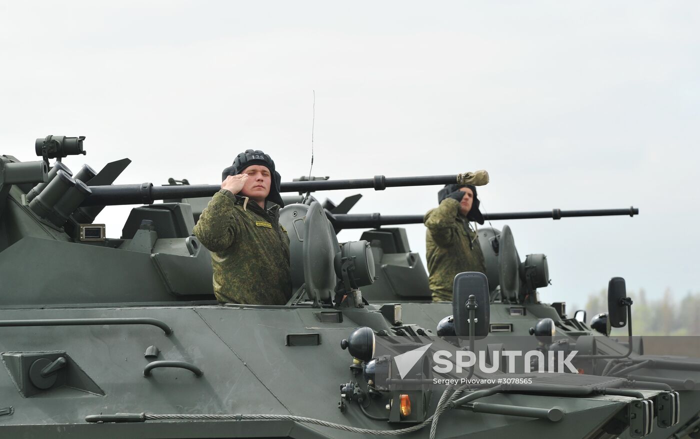 Victory Day parade practice in Rostov-on-Don