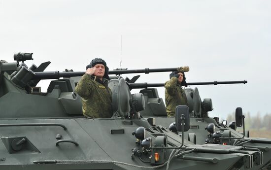 Victory Day parade practice in Rostov-on-Don
