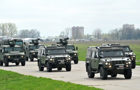 Victory Day parade practice in Rostov-on-Don