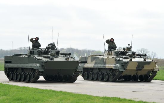 Victory Day parade practice in Rostov-on-Don