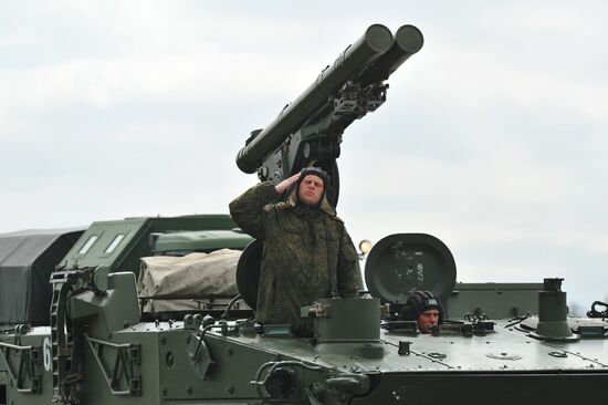 Victory Day parade practice in Rostov-on-Don