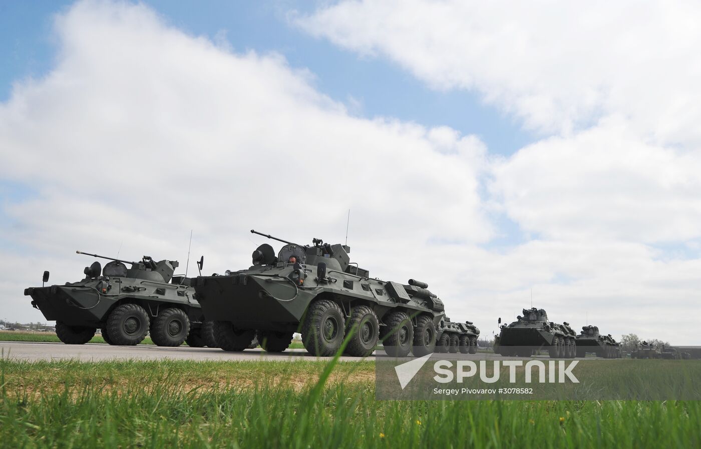 Victory Day parade practice in Rostov-on-Don