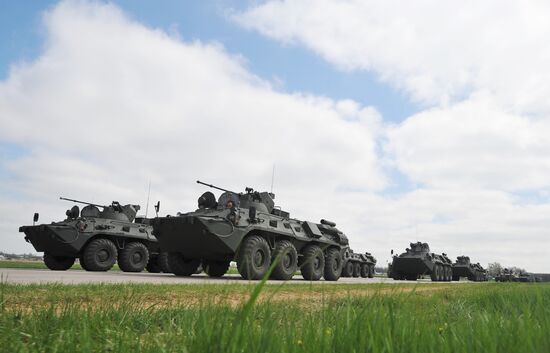 Victory Day parade practice in Rostov-on-Don