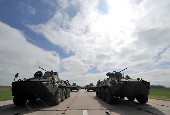 Victory Day parade practice in Rostov-on-Don