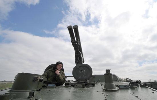 Victory Day parade practice in Rostov-on-Don