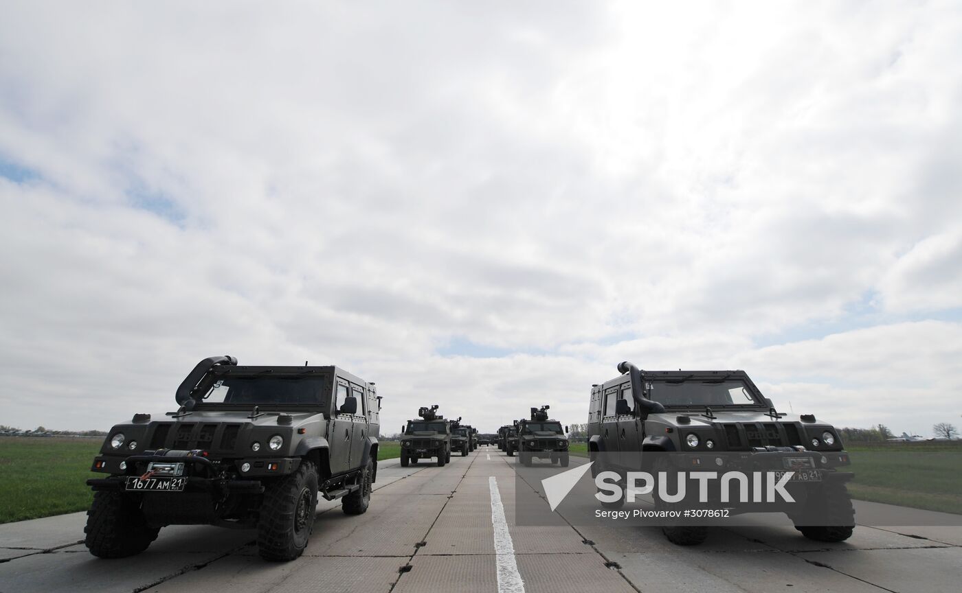 Victory Day parade practice in Rostov-on-Don