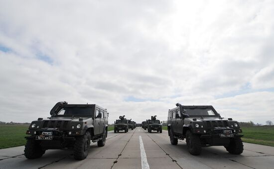 Victory Day parade practice in Rostov-on-Don