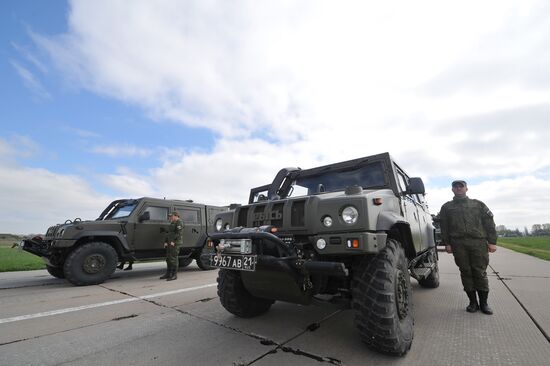 Victory Day parade practice in Rostov-on-Don