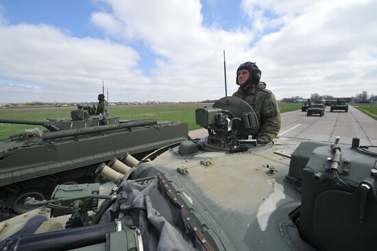 Victory Day parade practice in Rostov-on-Don