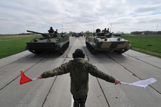 Victory Day parade practice in Rostov-on-Don