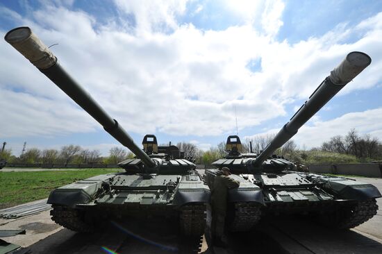 Victory Day parade practice in Rostov-on-Don