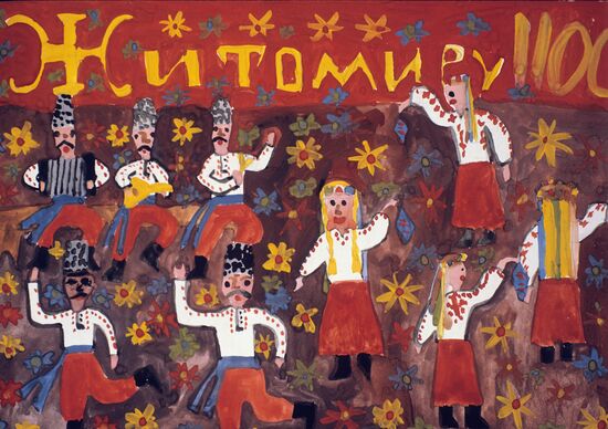 Young artist art club in Zhytomyr