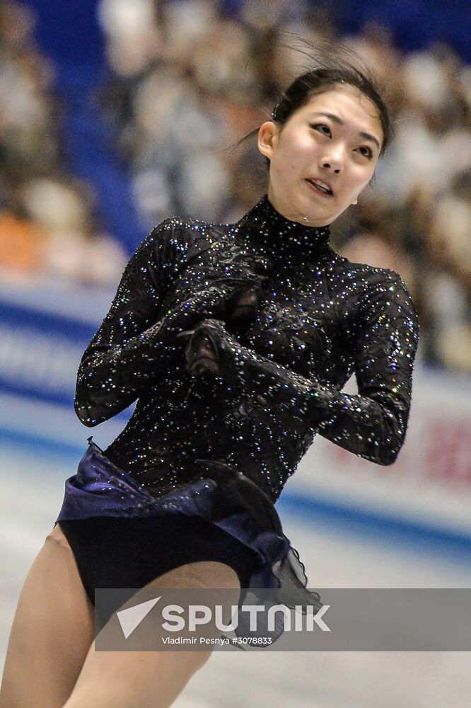 Figure skating. ISU World Team Trophy. Women. Short program