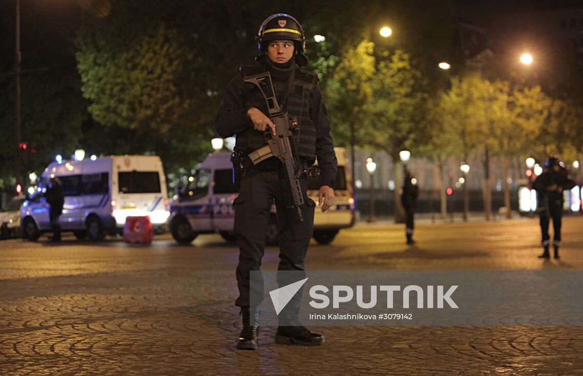 Aftermath of Paris shooting near Champs-Elysees