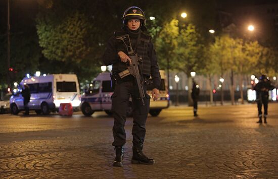 Aftermath of Paris shooting near Champs-Elysees