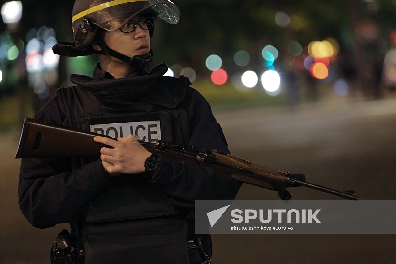 Aftermath of Paris shooting near Champs-Elysees
