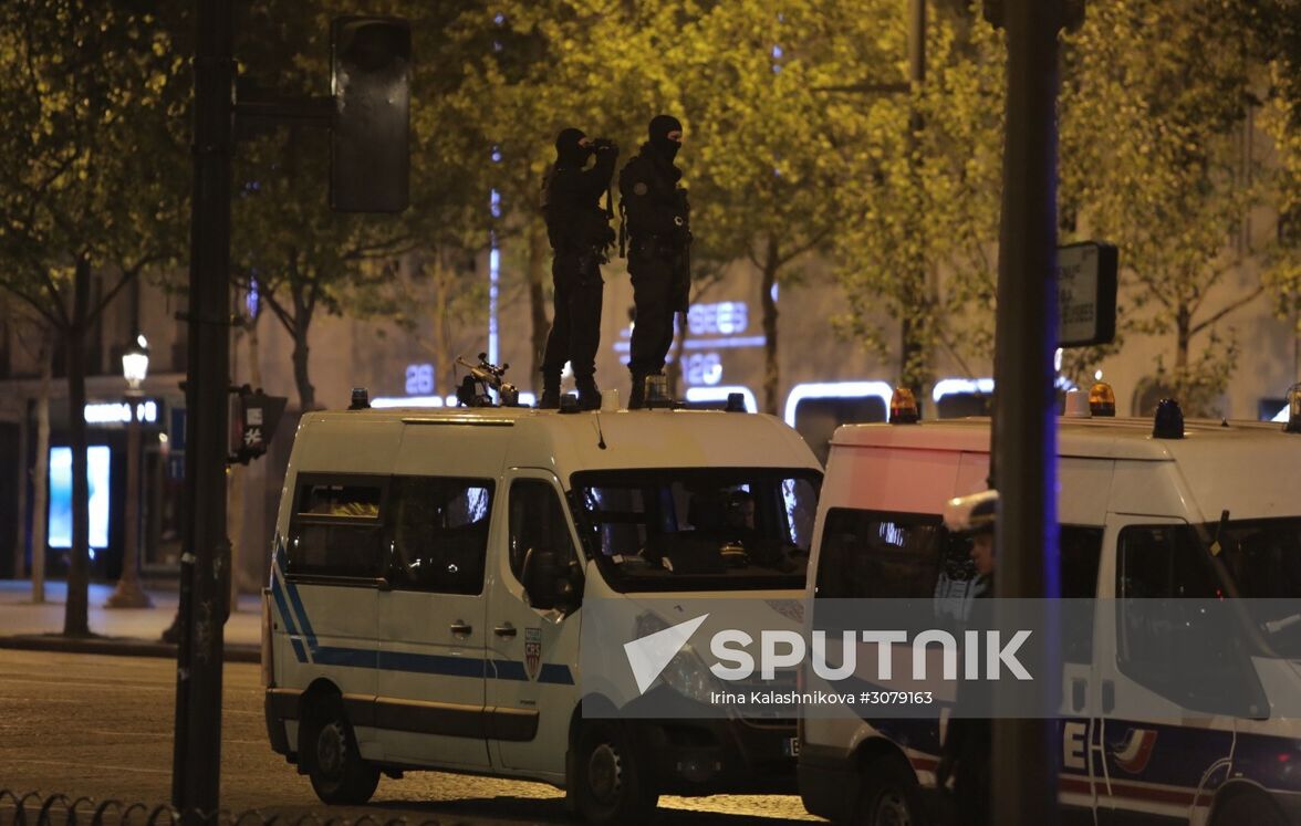 Aftermath of Paris shooting near Champs-Elysees