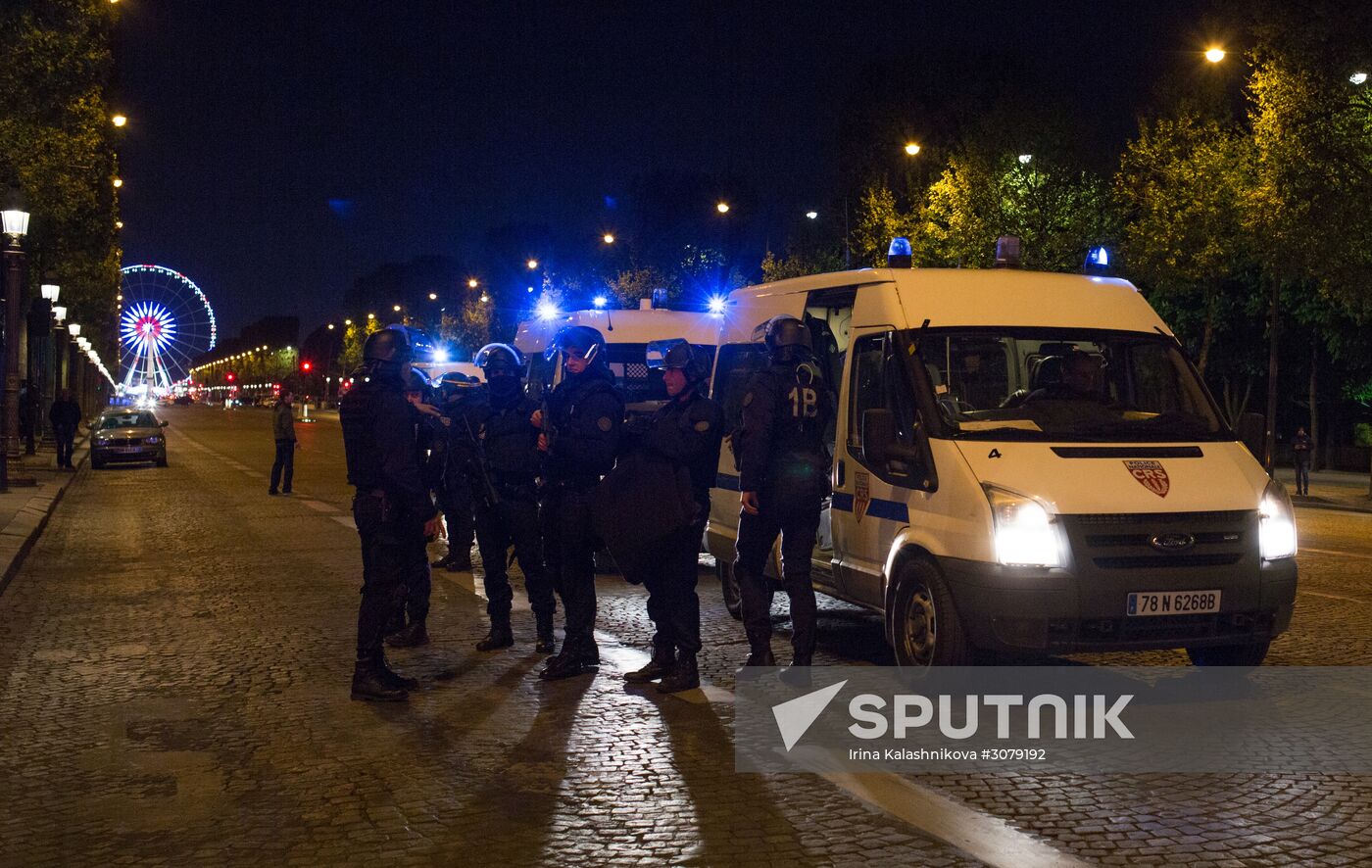 Aftermath of Paris shooting near Champs-Elysees