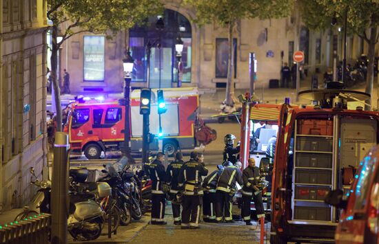 Aftermath of Paris shooting near Champs-Elysees