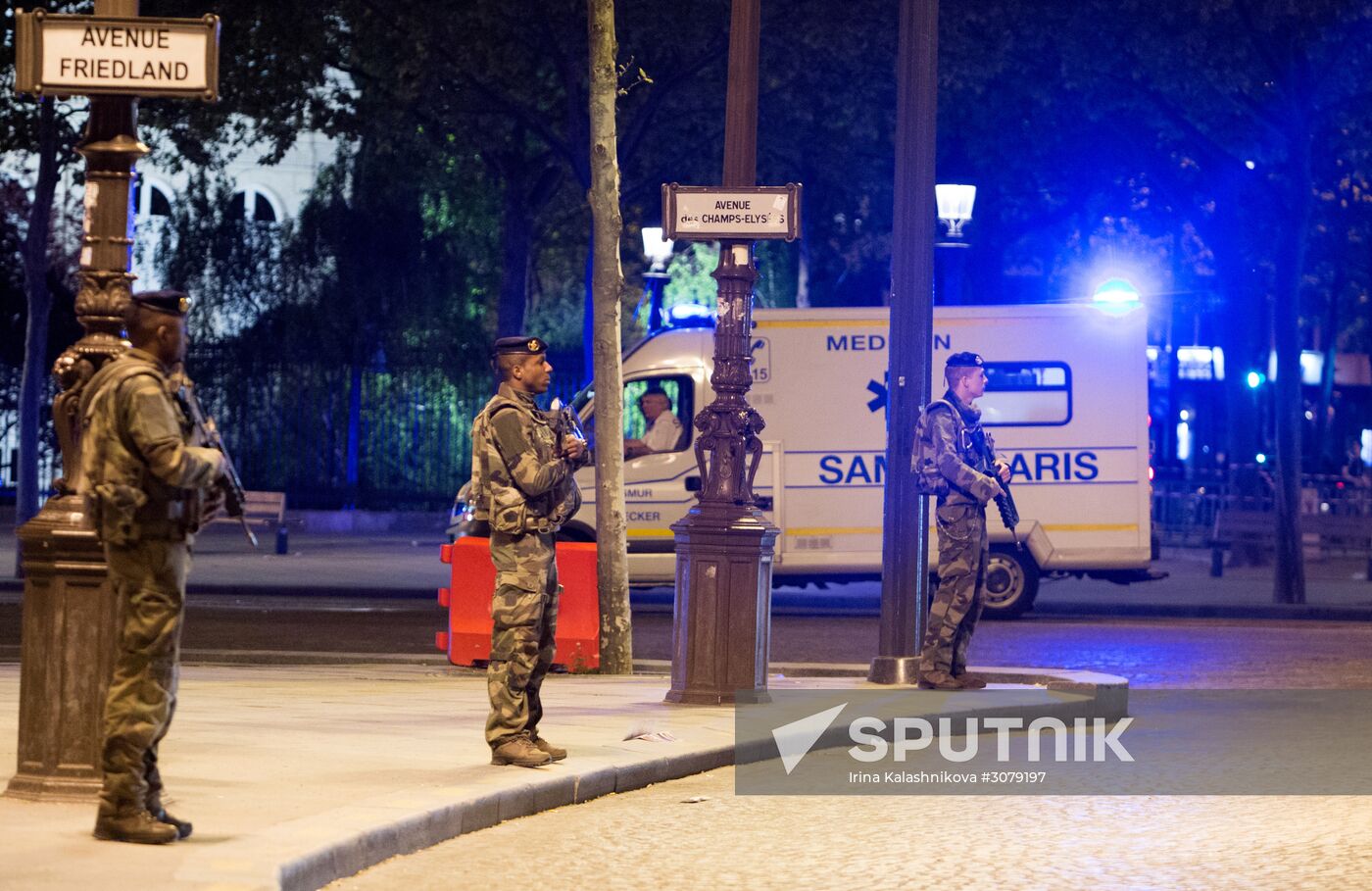 Aftermath of Paris shooting near Champs-Elysees