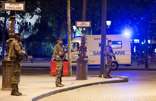 Aftermath of Paris shooting near Champs-Elysees