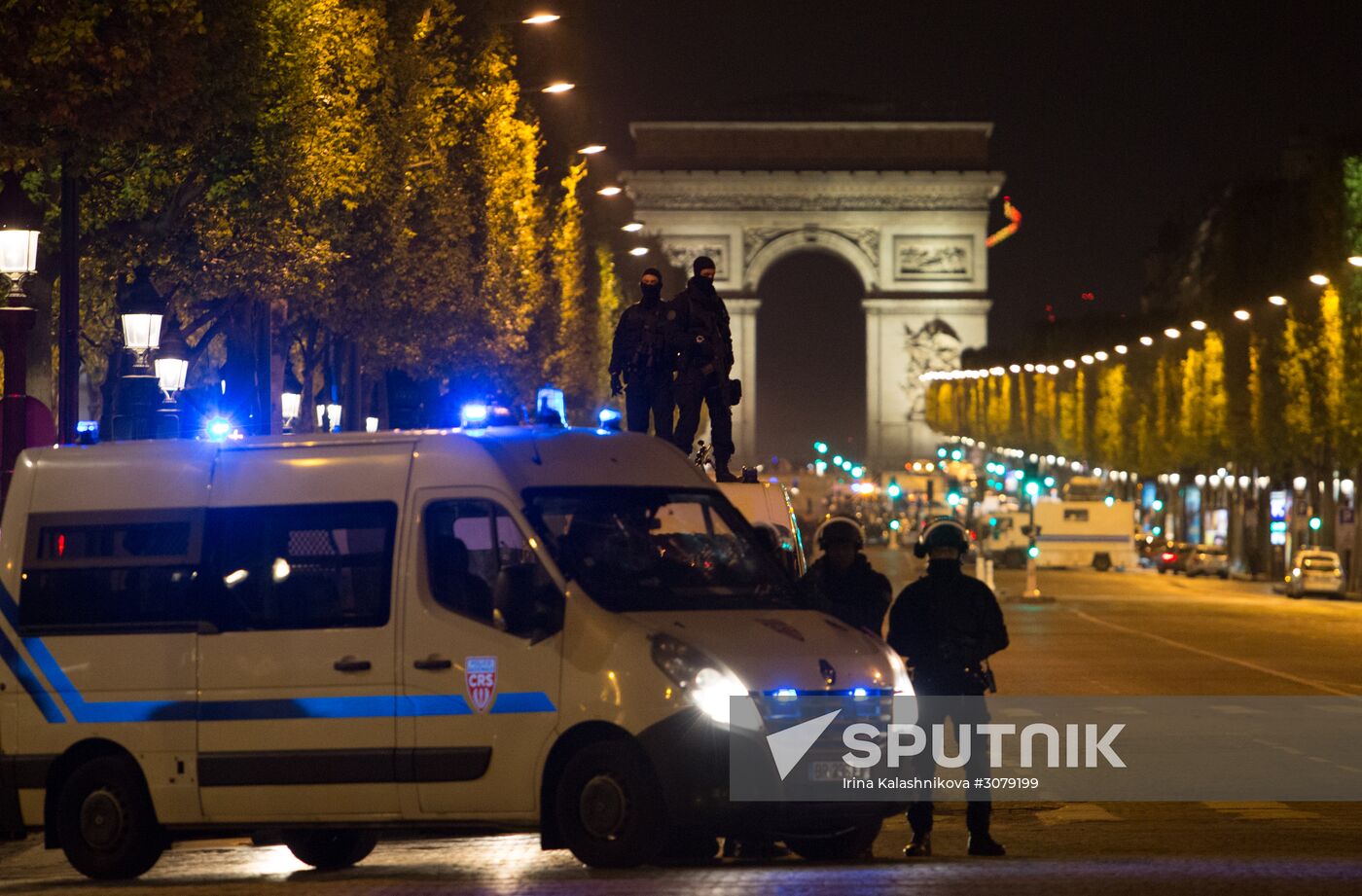 Aftermath of Paris shooting near Champs-Elysees