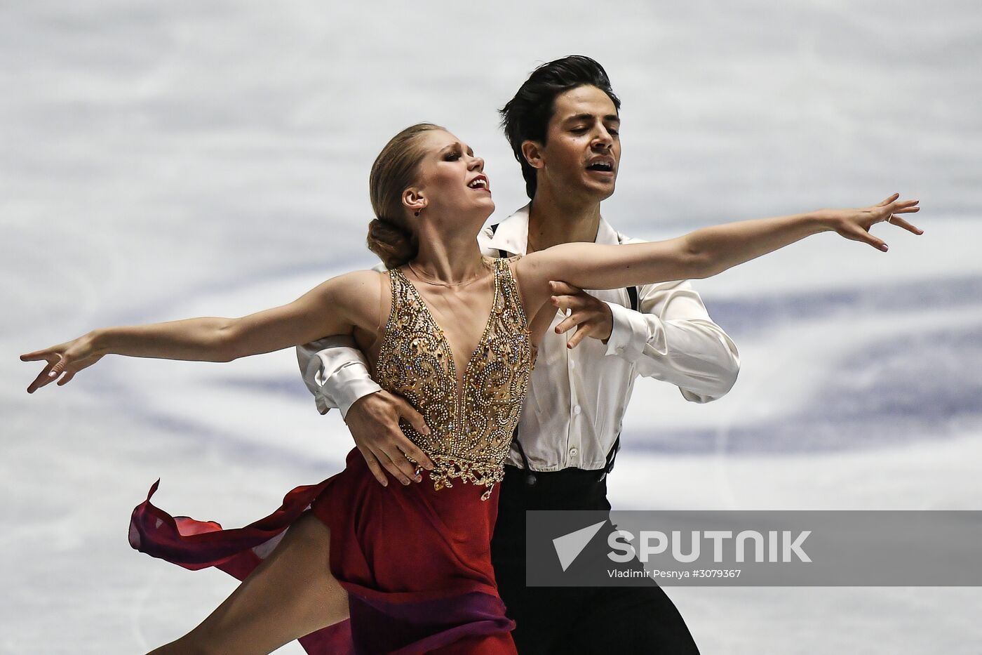 Figure skating. 2017 World Team Trophy. Ice dance. Free skating program