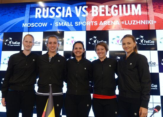 Tennis. Fed Cup. Russia vs. Belgium. Draw