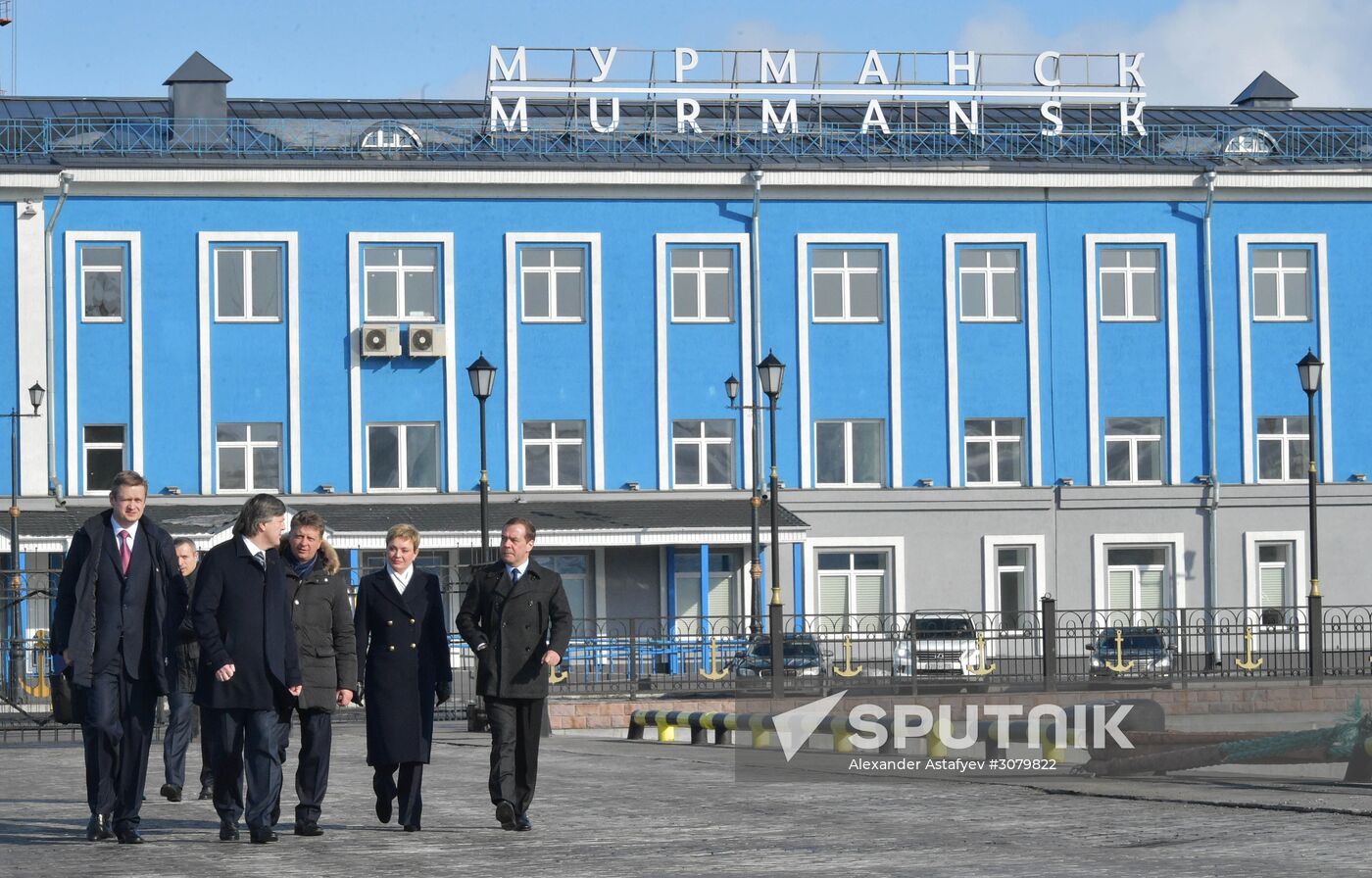 Prime Minister Medvedev visits Murmansk