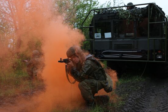 Command post drill with Southern Military District's missile units