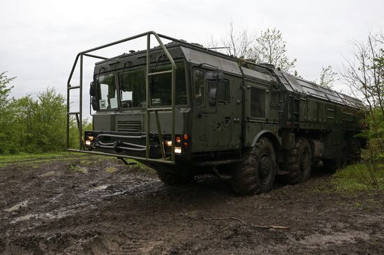 Command post drill with Southern Military District's missile units