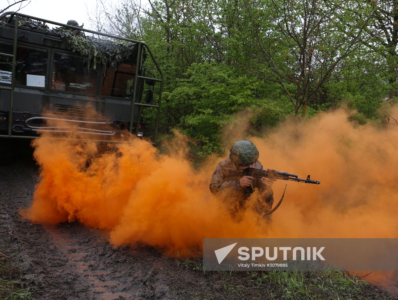 Command post drill with Southern Military District's missile units