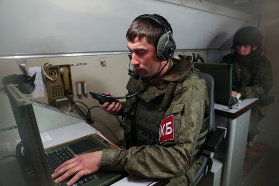 Command post drill with Southern Military District's missile units