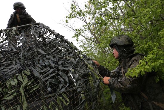 Command post drill with Southern Military District's missile units