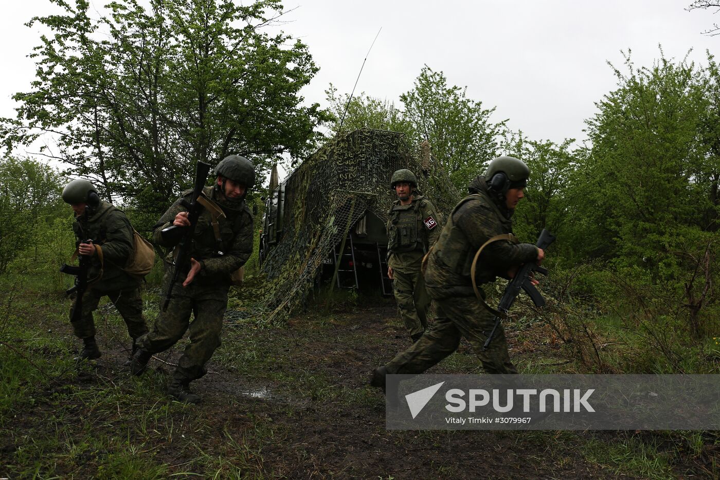Command post drill with Southern Military District's missile units