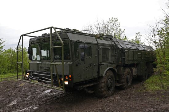 Command post drill with Southern Military District's missile units