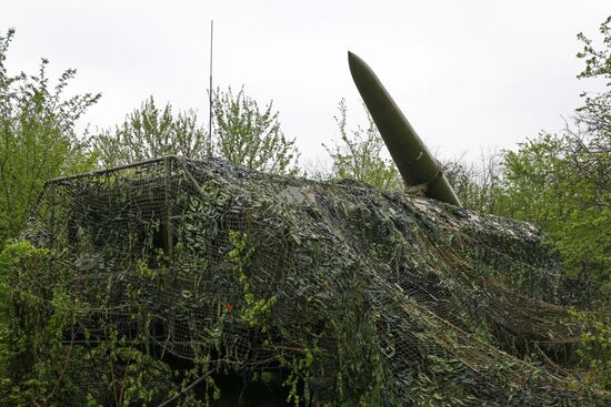 Command post drill with Southern Military District's missile units