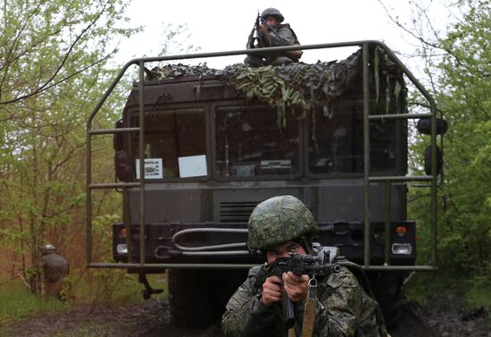 Command post drill with Southern Military District's missile units