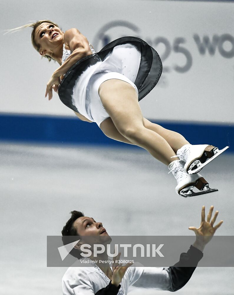 Figure skating. 2017 World Team Trophy. Pairs. Free program