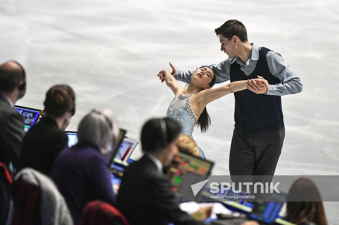 Figure skating. 2017 World Team Trophy. Pairs. Free program