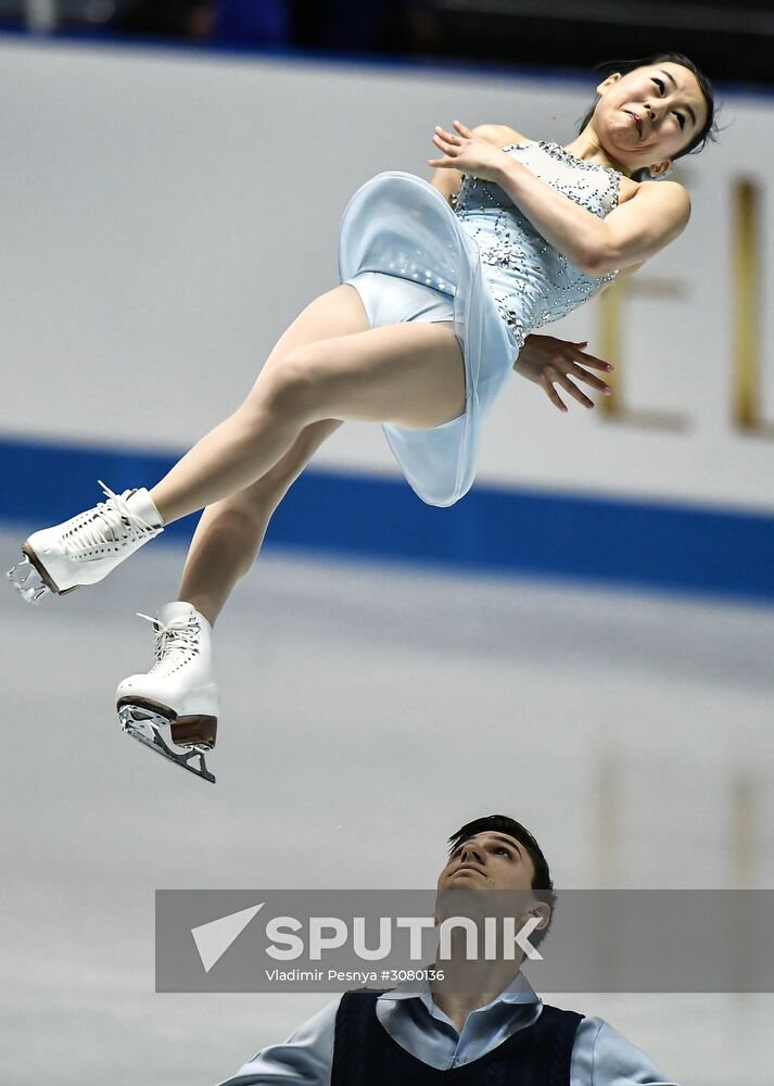 Figure skating. 2017 World Team Trophy. Pairs. Free program