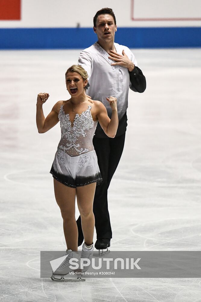 Figure skating. 2017 World Team Trophy. Pairs. Free program