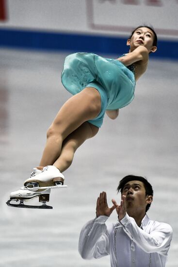 Figure skating. 2017 World Team Trophy. Pairs. Free program